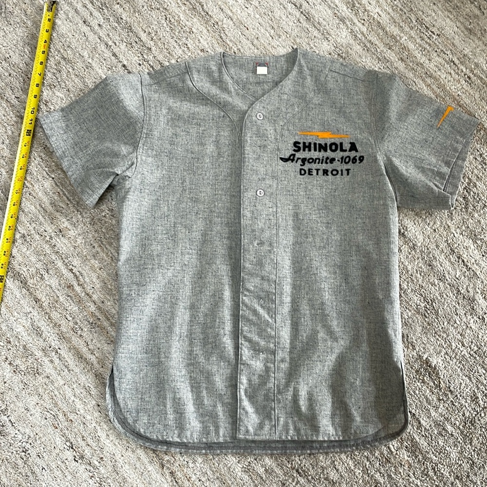 Rare find. Never worn. Wool Shinola brand baseball shirt.